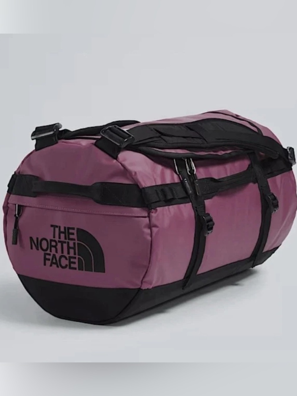 The North Face Base Camp Duffel Bag Size Small 50L Cyber Berry TNF Black